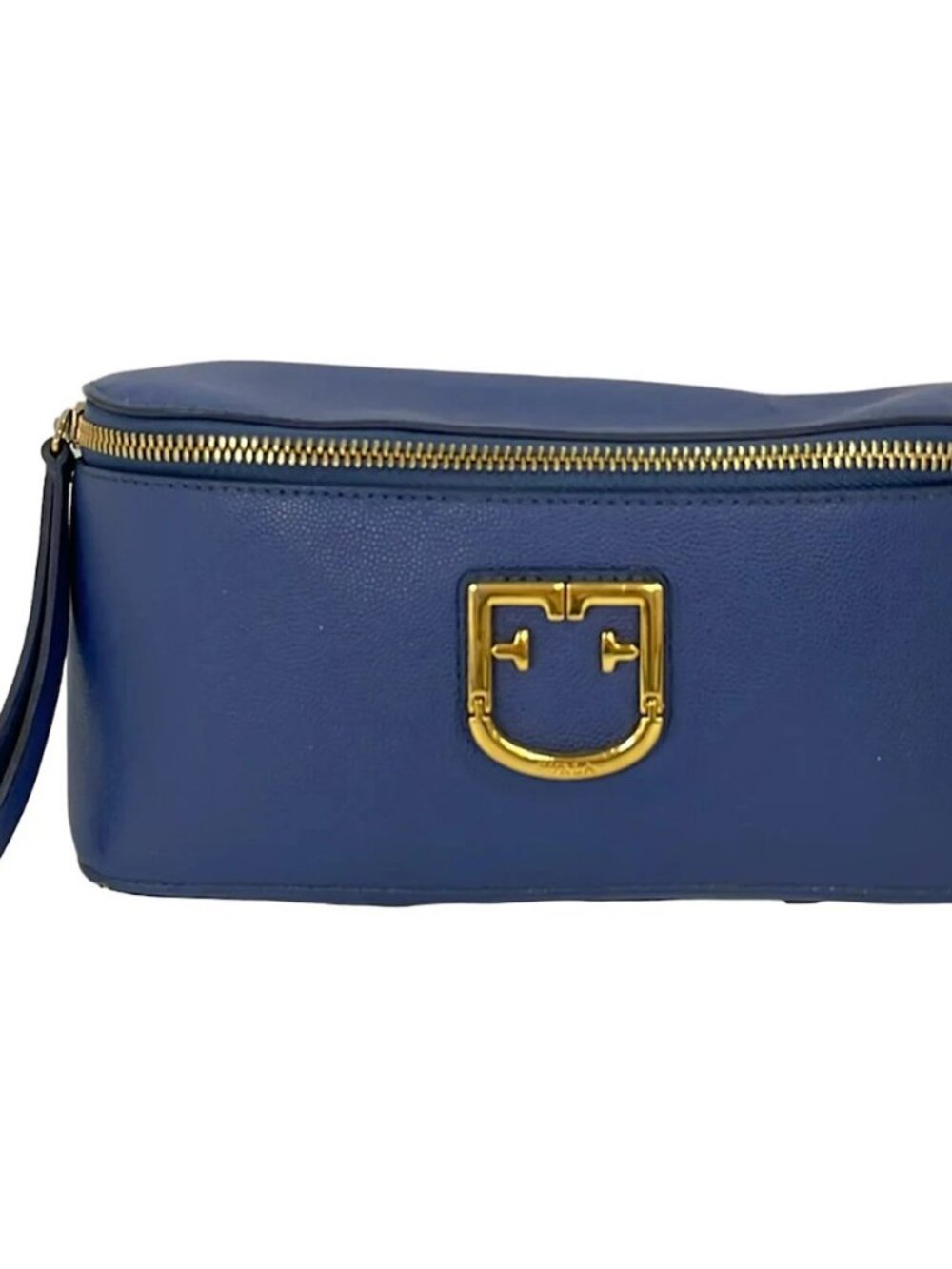 FURLA Navy Leather Bum Bag